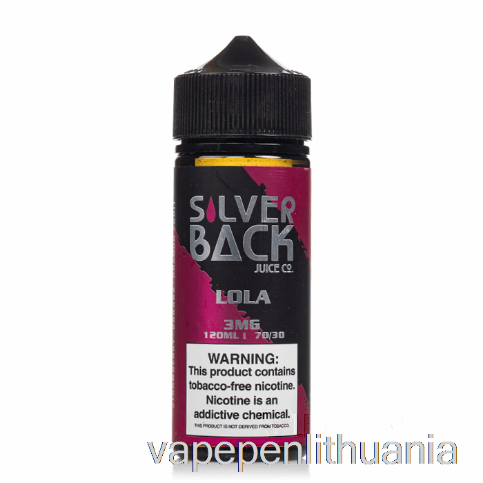 Lola - Sidabrinių Nugarėlių Sultys Co. - 120 Ml 0mg Vape Skysčio